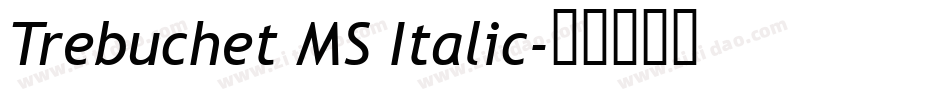 Trebuchet MS Italic字体转换